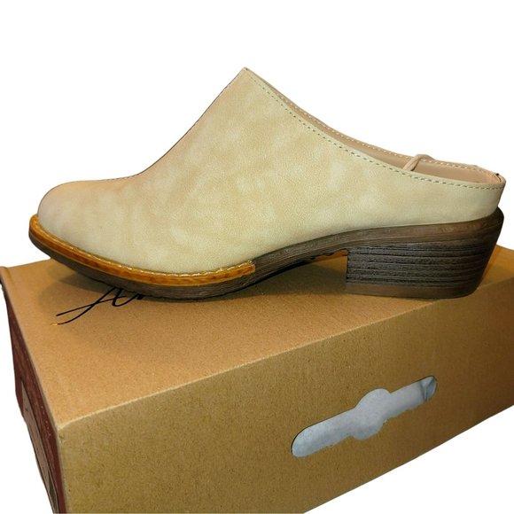 American Rag Slide Segovia Milk Mottled Tan Heeled Woman's Size 11 JJ3344 - Picture 4 of 11